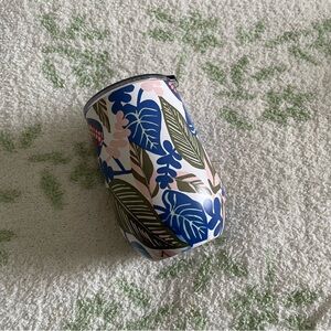 Room Essentials tropical foliage wine tumbler